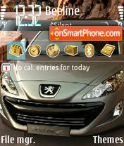 Peugeot theme screenshot