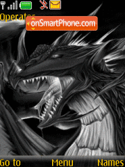 Black gragon animated theme screenshot