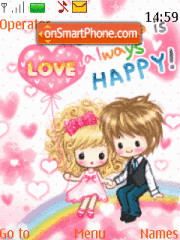 Love Is Happy theme screenshot