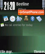 Green V2 theme screenshot