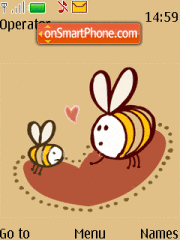 Animated Bee es el tema de pantalla