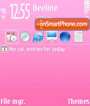 Capture d'écran Pink 13 thème