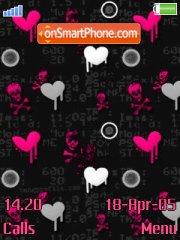 Pink Hearts theme screenshot