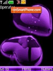 Purple Hearts 01 tema screenshot
