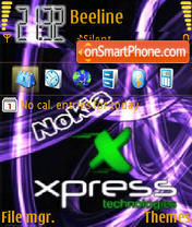 Скриншот темы Nokia Xpress Animated