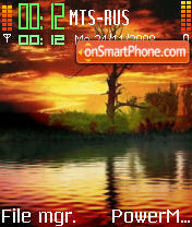 Sunset Art theme screenshot