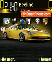 Скриншот темы Animated Porsche 01