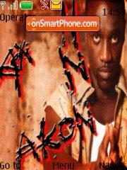 Capture d'écran Akon thème