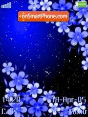 Blue Flower tema screenshot