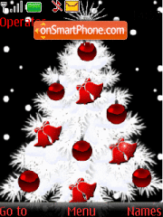 New year s tree Animated theme screenshot