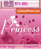 Princess 02 tema screenshot