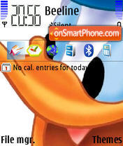 Donald Duck tema screenshot