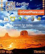 Desert 02 tema screenshot