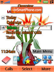 Exotic Flower theme screenshot