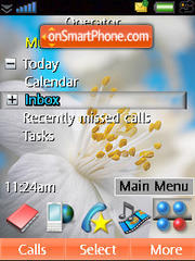White Flower tema screenshot