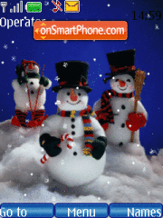 Snowmens Animated tema screenshot