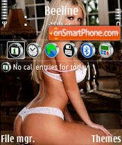 Sexy Blonde 02 tema screenshot