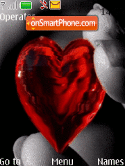 Heart in Hands tema screenshot