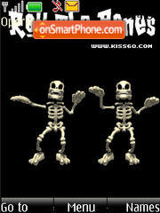 Скриншот темы SWF skeleton Dance