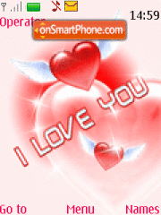 Love You Animated 01 theme screenshot