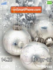 Silver Christmas theme screenshot
