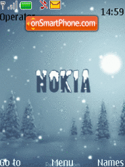 Скриншот темы Nokia Ani Christmas
