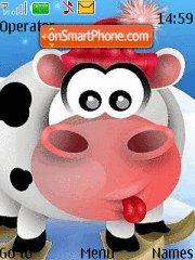 New Year Cow theme screenshot