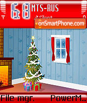 Warm Christmas tema screenshot