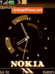 Nokia Gold Animated 01 tema screenshot