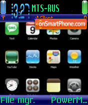 Iphone 3 es el tema de pantalla