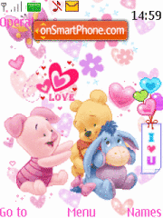Winnie and Friends Animated tema screenshot