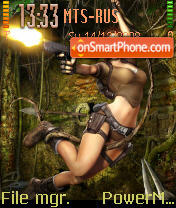 Lara Croft 04 es el tema de pantalla
