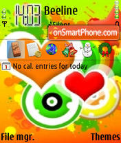 Heart Colour theme screenshot