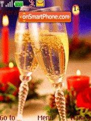 New Year Champagne theme screenshot