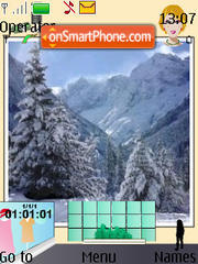 Capture d'écran SWF Winter snow thème