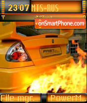 Fire Evo theme screenshot