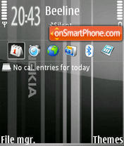 Nokia Slide FP1 tema screenshot