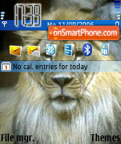 Скриншот темы Lion