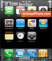 Скриншот темы Iphone 2