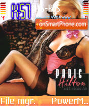 Capture d'écran Paris Hilton 01 thème