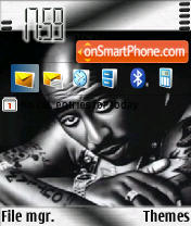 2Pac Shakur theme screenshot