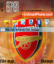 Capture d'écran Arsenal thème