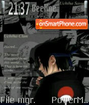 Dark Sasuke theme screenshot