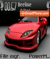Red Car 02 theme screenshot