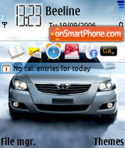 Toyota Camry theme screenshot