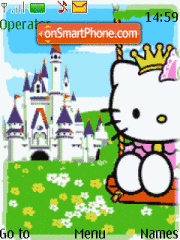 Скриншот темы Hello Kitty Animated