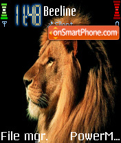 Capture d'écran Lion thème