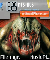 Скриншот темы DOOM 3 Monster