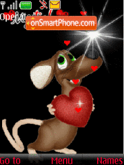 Love animated tema screenshot