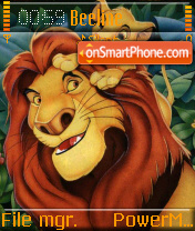Capture d'écran Pride Of Simba thème